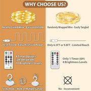 HXWEIYE 300LED Fairy Curtain Lights, 9.8x9.8Ft USB, Remote, 8 Modes & Timer | Dimmable, Christmas String Hanging Lights for Bedroom, Wedding Backdrop and Indoor Wall Decor, Warm White