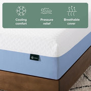 Zinus 8 Inch Full Cooling Essential Memory Foam Mattress, Medium Feel | Designed for Cooler Sleep, Soothing Pressure Relief, Just-Right Medium Feel, CertiPUR-US & OEKO-TEX Certified Materials