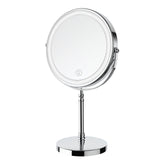 DEIOVWXS Makeup Mirror, Rechargeable Vanity Mirror with 3 Lights, 1X/10X | Adjustable Brightness, 3000mAh, Double-Sided, Gift for Mom, Women, Wife, Girls, Dorm Room Essential