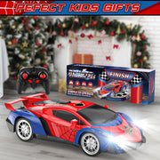 Growsland Remote Control Car for Kids, RC Cars for Boys Kids 1:18 Electric Vehicle Toy Car Hobby Racing Car Toys with Lights & Controller, Birthday Gift for 3 4 5 6 7 8 9 Year Old Boys Girls