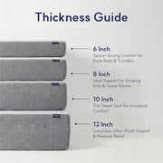 LIFEMENT Full Size Mattress, 8 Inch Full Mattress, Basic Graphite Cooling Memory Foam Mattress in a Box, Pressure Relief with Medium Firm Support, CertiPUR-US Certified, 75''L x 54''W