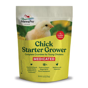 Manna Pro Medicated Chick Starter Grower Feed, Amprolium & Protein, 5 lb | Complete Chick Feed Crumbles, Amprolium for Coccidiosis Prevention, High Protein Nutrition for Growing Chicks, Made in USA
