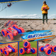 Excitobo Remote Control Car,RC Cars Boys Toys for 3 4 5 6 7 8 9 10 11 12 Year Old Boy Double Sided 360°Flip 4WD Rechargeable Drift RC Race Car Birthday Gifts Easter Basket Stuffers for Kids Age 3-12