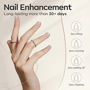 modelones Builder Nail Gel, 7-in-One Clear Builder for Nails, LED Cured | Color Rubber Base Gel Polish Coat Strengthener Thickening Extension Rhinestone Glue in a Bottle for DIY Home Salon