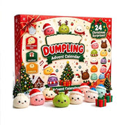 Christmas Decorations Squishies Dumpling Advent Calendar 2026 | Christmas Decor, 24 Dumplings for Adults, Party Favors, Christmas Ornaments, Coundown Calendar, Stress Relief Plaything