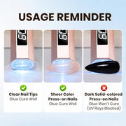 Beetles Gel Polish 9 in 1 Gel Nail Glue for Clear Acrylic Nail Tips | 2Pcs 15ml Long Lasting Nail Gel Kit for False Nails Tips, Base Blooming Nail Gel, U V Light Required, Gift for Women