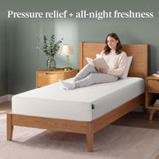 Zinus Memory Foam 8 Inch Green Tea Mattress, Twin | Pressure-Relieving Comfort & Full-Body Support, Naturally Fresh, CertiPUR-US & OEKO-TEX Certified Safe Materials