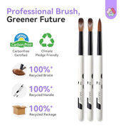 SAVILAND 3PCS Acrylic Nail Brush Set Size 8/10/14 Black & White | Kolinsky Acrylic Nail Brushes, for Acrylics Application, Acrylic Powder Nail Art Extension, for Beginner & Professional