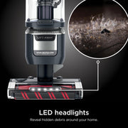 Shark Rotator Lift-Away Vacuum, DuoClean PowerFins, Dark Grey, LA555 | Self-Cleaning Brushroll, Odor Neutralizer, Lift-Away ADV, HEPA Filter, LED Headlights, Swivel Steering, Pet Tools Included