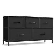 SONGMICS Dresser for Bedroom, Wide Dresser with 5 Fabric Drawers