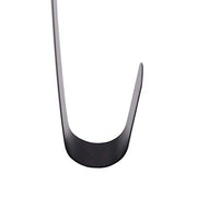 Sattiyrch 12" Front Door Wreath Hanger, Ultra Slim Metal Over Door Hook, Damage-Free Hanging for Seasonal & Year-Round Wreaths, Fits Most Doors, Black, 1 Pack