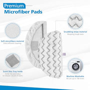 iSingo 6 Pack 1940 Steam Mop Pads for Bissell PowerFresh Steam Mop 1940 | Fit 1806 1544 1440 2075A 2685A 1940W 19404 Series, Model 19402 19408 1940a 1940f 1940q 1940t B0006 B0017, Part #5938#203-2633