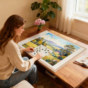 Piecevana Jigsaw Puzzle Board for 1000 Pieces | Foldable Puzzle Board, 29.84" x 21.96" Felt Display Board for Adults Mom Dad