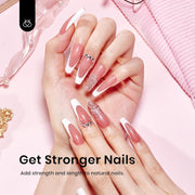 Beetles Builder Gel Set, 6 Colors Jelly Clear Pink Nude Building Gel, 8 in 1 for Instant Apex Thickening, Strengthening Weak Nails & Extension, Beginners DIY Salon at Home Gifts, UV LED Lamp Needed