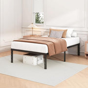 Hafenpo 14 Inch Twin Bed Frame, Under Bed Storage, Black | Sturdy Metal Platform Twin Size, No Box Spring Needed, Heavy Duty, Easy Assembly, Strong Bearing Capacity