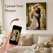 Canvas Prints with Your Photos,Ship Next Day Custom Canvas Wall Art 8x10 | Personalized Framed Canvas Pictures,Custom Photo Gifts for Wedding, Family, Frineds, Pets,Ready to Hang Home Decor