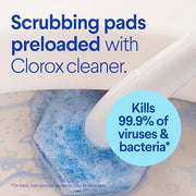 Clorox ToiletWand Toilet Cleaning Kit, 1 Starter Kit with 16 Refill Heads | 3-in-1 Starter Kit with Toilet Brush Wand, Storage Caddy and Disposable Refill Heads, Kills 99.9 Percent of Germs