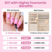 Beetles Medium Almond Nail Tips 576pcs 12 Sizes Pre-Etched Soft Gel Tips | Half Matte Full Cover Press on False Nail Tips Acrylic Nails DIY Extension Gift for Women