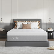 Novilla Bliss Mattress Queen Size, 14 Inch Gel Queen Memory Foam Mattress | Cooling Comfort & Pressure Relieving, Target Zoned Support for Back Pain Relief, CertiPUR US Certified Foams