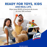 Lysol Disinfecting Wipes, Cleaner, Lemon + Mango + Linen, 80 ct. (4 Pack) | All Purpose Cleaner, Sanitizing, Deodorizing, Apartment Essentials, Back To School Cleaning Supplies, Kitchen & Bathroom Wipe