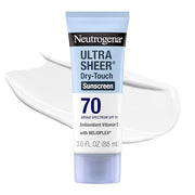 Neutrogena Ultra Sheer Dry Touch Sunscreen Lotion, SPF 70, 3 fl. oz | Broad Spectrum for UVA/UVB Protection, Lightweight, Water-Resistant up to 80 Minutes, Oxybenzone-Free