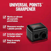 Revlon Universal Points Makeup Sharpener, Black, 1 Count | Makeup sharpener for wooden and plastic pencils. Fits small to large sizes and is easy to clean.