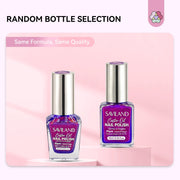 SAVILAND 6Pcs Ombre Nail Polish Set Charm Pink Blue Gold Purple | Quick Dry Pearl Summer Fingernail Polish Colors, Plant-based Castor Oil, Natural Nail Lacquer, Women Gift Home Manicure DIY
