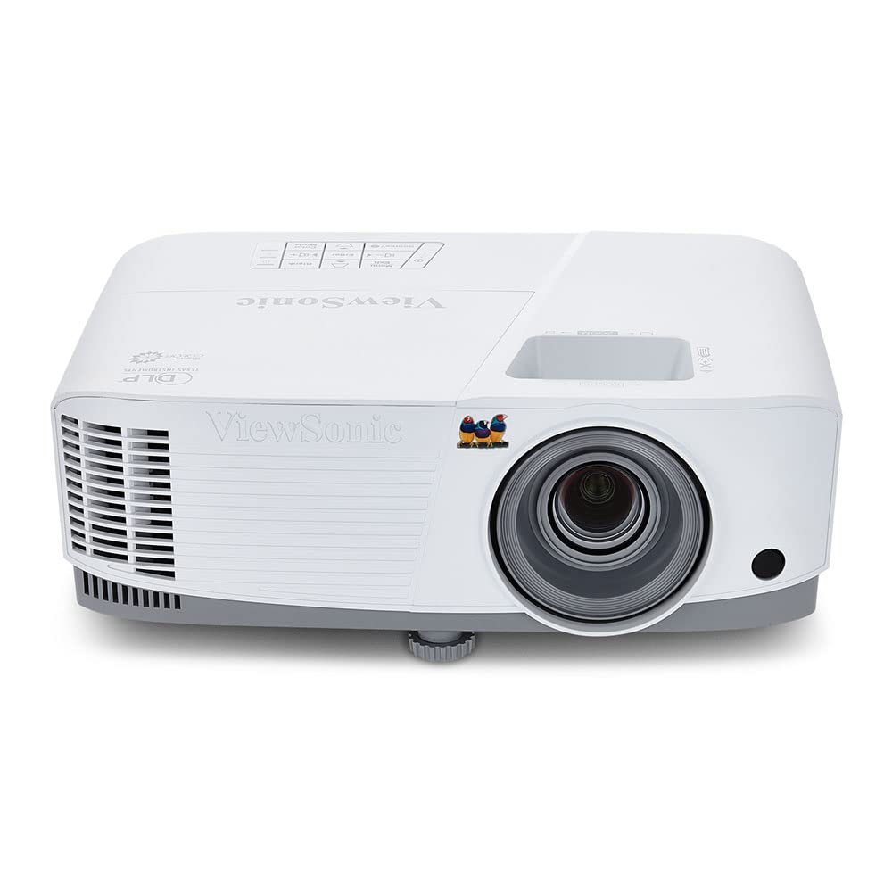 ViewSonic PA503W 4000 Lumens WXGA DLP Projector, High Brightness HDMI | Vertical Keystone, Optical Zoom, 120Hz, Low Latency, VGA, USB, Ceiling Mount, Classroom, Business, Presentation, Large Screen