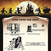 1000 sqft Spider Webs Halloween Decorations with 77 Fake Spiders | Super Stretch Cobwebs for Halloween Indoor and Outdoor Decor