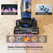 Eureka Upright Vacuum Cleaners, PowerSpeed Lightweight, NEU280 | Upgraded Cyclone System, Pet Hair, Carpet & Hard Floor Cleaning, Senior-Friendly, Washable Filter, Blue