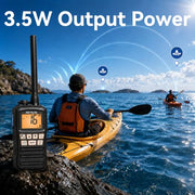 Retevis RM01P 3.5W Marine Radio VHF IP67 Floating, USB-C for Fishing(1Pack) | Hunting&Fishing, Floating, Car Charger, 15-Hour Battery, Portable, NOAA Weather Alert, 88 Channel, Vibration Drainage,3-Watch