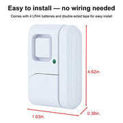 UltraPro Personal Security Window and Door Alarm, 6 Pack, Wireless Chime | DIY Protection, Burglar Alert, Easy Installation, Home Security, Ideal for Home, Garage, Apartment, White, 49721