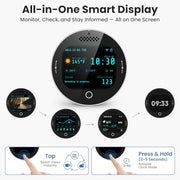 SOLIOM 2K Window Camera, LCD Touchscreen,24/7 Recording, 2.4&5GHz WiFi