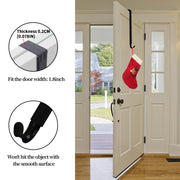 GP Life Wreath Hanger for Front Door, Adjustable from 15 to 25 Inches Hanger, 20 lbs Larger Door Upgrade Christmas Fall Wreaths Decorations Hook (Black)