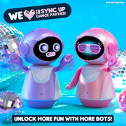 emotoBOT COR-A Interactive Robot Kids’ Toy Touch-and Sound-Responsive Robot | Holiday Stocking Stuffers, Gifts, Presents, Ages 6+, Pink, Movement, LED Face, 100+ Ways to Play