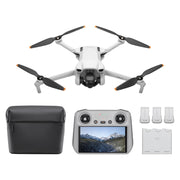 DJI Mini 3 Fly More Combo With DJI RC, 3 Batteries | Lightweight Camera Drone With 4K HDR Video, 114-Min Flight Time, Vertical Shooting, 32800ft (10km) Video Transmission