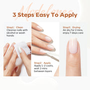 Modelones Nail Strengthener and Growth, Milky White Nail Polish Hardener | Extra Strong and Growth Fall Nail Repair Natural Strengthening Polish Concealer Foundation Nail Stuff Toenails Gifts 15ml