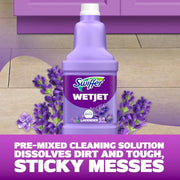 Swiffer WetJet Multi-Purpose Floor Cleaner Solution with Febreze Refill, Hardwood Floor Cleaner, Lavender Scent, 1.25 Liter -42.2 Fl Oz (Pack of 2)