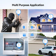 TECKNET Door Alarms for Kids Safety, Window Alarm Pool Alarms Door Alarm for Home Security, 2-in-1 Alarm & Chime, 3-Level Volume Control, Wireless Alarm for House Hotel Cars Sheds Caravans (3 Pack)