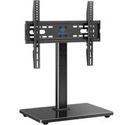 PERLESMITH Universal TV Stand Legs for 32-70 inch TVs to 99lbs with Mount | 8 Height adjustable, Tempered glass base, Fixed, Max VESA 400x400mm, Livingroom & Bedroom, PSTVS04
