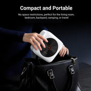 HAPPRUN 1500 ANSI Smart Outdoor Projector, Built-in Apps, 30W Dolby Audio | 4K Decoding,Auto Focus,10K+ Apps,Movie Projector with WiFi Bluetooth,Portable Indoor Proyector Compatible with Phone/TV Stick