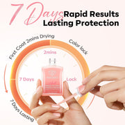modelones Nail Strengthener and Growth Nail Hardener Pink Nail Polish | Nail Stuff Extra Strong and Growth Nail Repair Damaged Nails Strengthening Polish Ridge Filler for Nails & Toenails 15ML