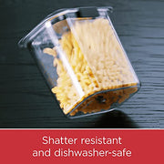 Rubbermaid Brilliance 12-Cup Airtight Food Storage Container, Perfect for Pantry Staples, Clear/Grey