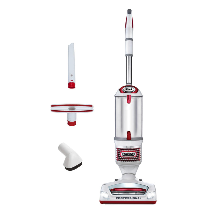 Shark Rotator Lift-Away Upright Vacuum with HEPA Filter, White/Red, NV501 | Lift-Away Pod, 0.9-Qt Dust Cup, Swivel Steering, LED Headlights, Wide Upholstery Tool, Dusting Brush and Crevice Tool