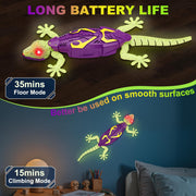 Wall Climbing Gecko RC Toy, Birthday Gifts for Boys 3 4 5 6 7 8+Years Old | Glow in the dark,Low Noise,Stronger suction, Rechargeable toys, Boy Toys for Age 3 Years and Up,Kids Gifts Ages 3-10