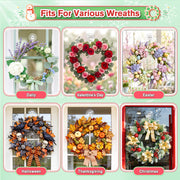 VIS'V Suction Wreath Hanger, Heavy Duty, 22 LB, Large, Clear, 2 Pcs | Removable and Reusable, Clear Invisible Design, Locking Suction Technology, Dual Vacuum Suction, Fit for Smooth Flat Surfaces