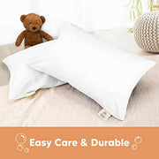 KeaBabies Toddler Pillowcase 13x18 Organic Cotton Cover, Soft White