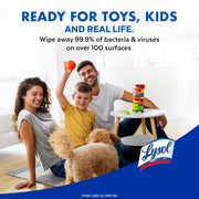 Lysol Disinfecting Wipes, Cleaner, Lemon + Mango + Linen, 80 ct. (4 Pack) | All Purpose Cleaner, Sanitizing, Deodorizing, Apartment Essentials, Back To School Cleaning Supplies, Kitchen & Bathroom Wipe