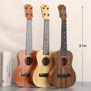 Raimy 17in Kids Ukulele Mini Guitar with Picks for Toddler Boys Girls | 4 Strings Children Musical Instruments, Educational Toys, Beginner Birthday Gift, Easy Strumming and Learning Fun (Mahogany)