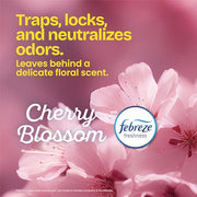 Glad ForceFlex MaxStrength Tall Kitchen Trash Bags, Rip and Tear Resistant, Cherry Blossoms Scented Pink Tall Garbage Bags, Odor Control, Febreze Freshness, 13 Gallon, 90 Count